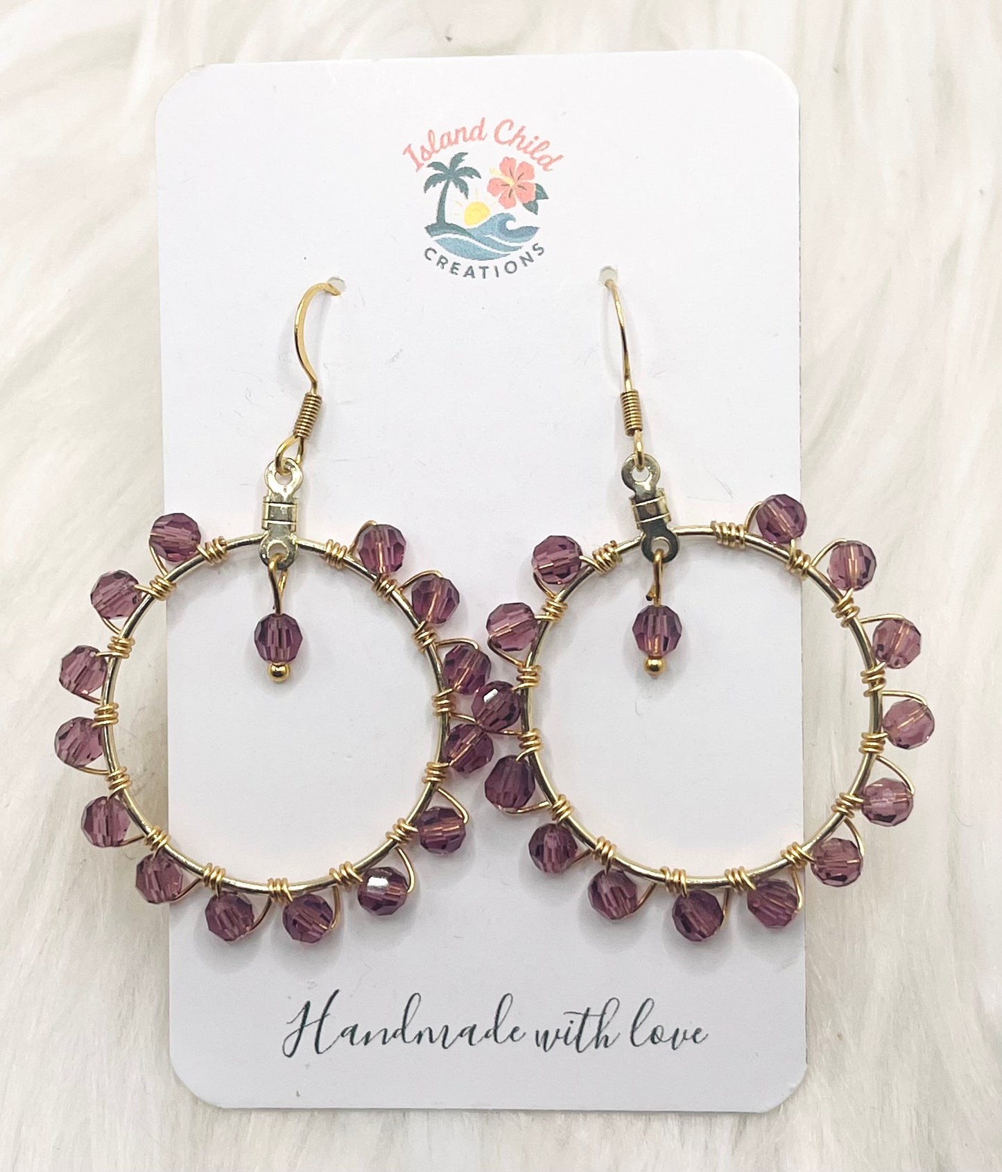 PRECIOSA CRYSTAL CIRCLE DANGLES