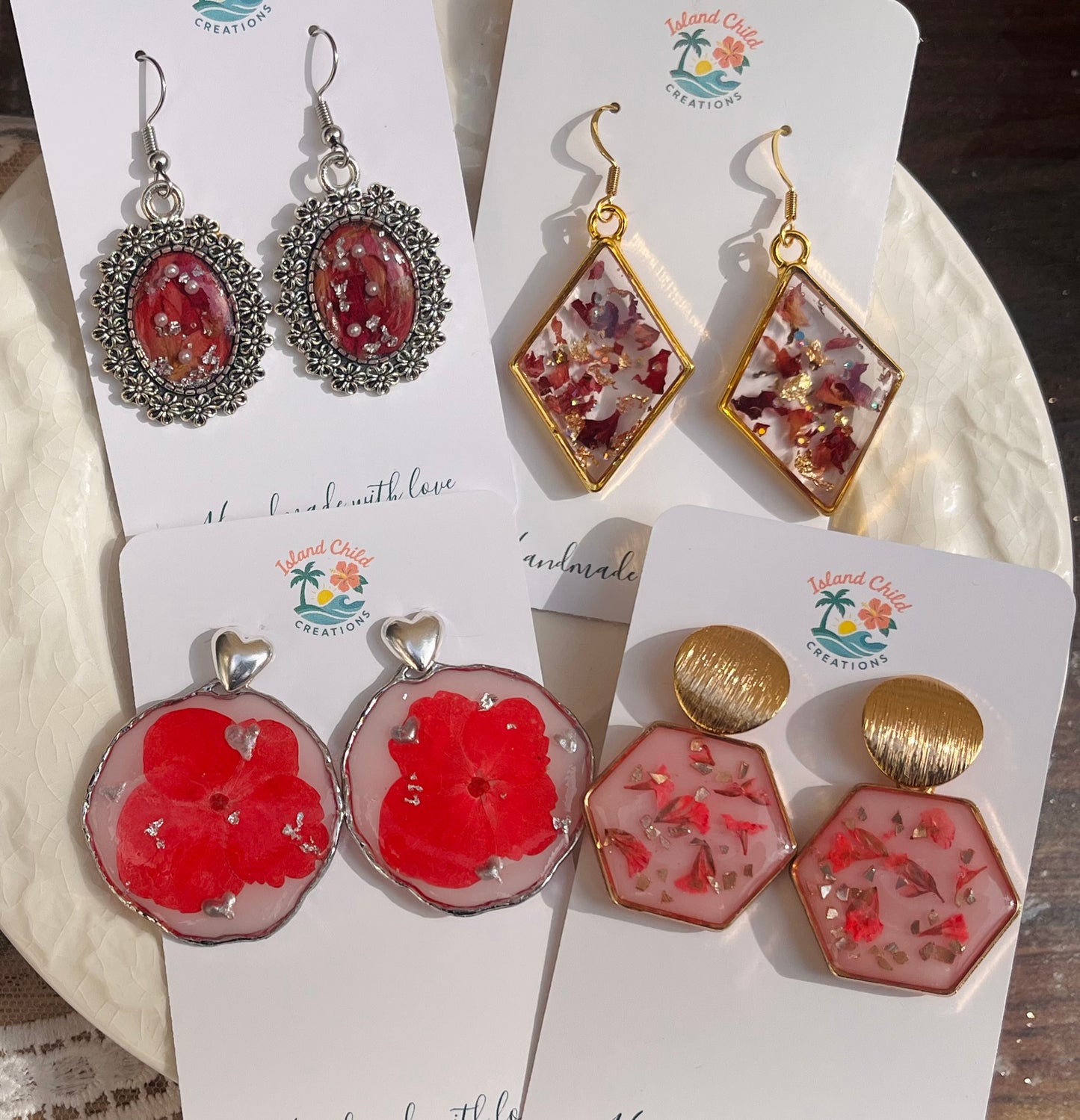 FLORAL LOVE DANGLES