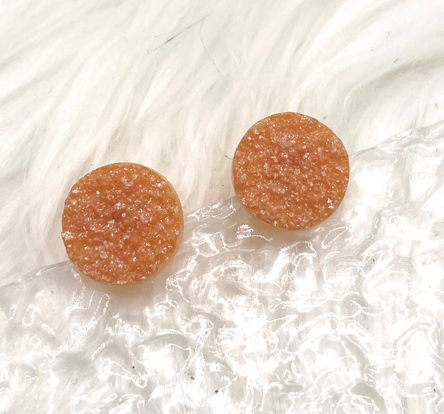 PEACH DRUZY STYLE STUDS