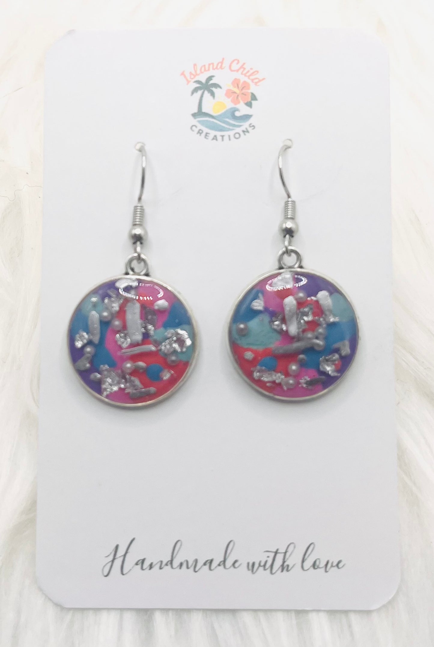 SILVER PAINTED DANGLES