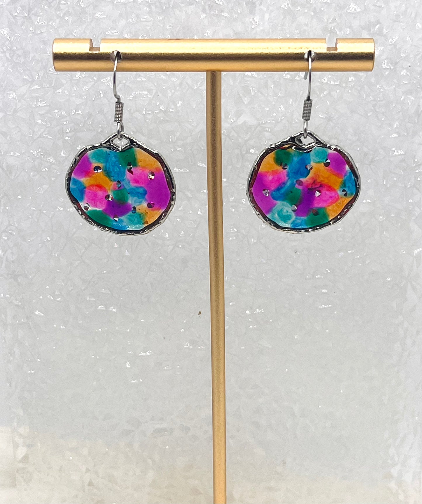 SILVER MULTICOLOR DANGLES