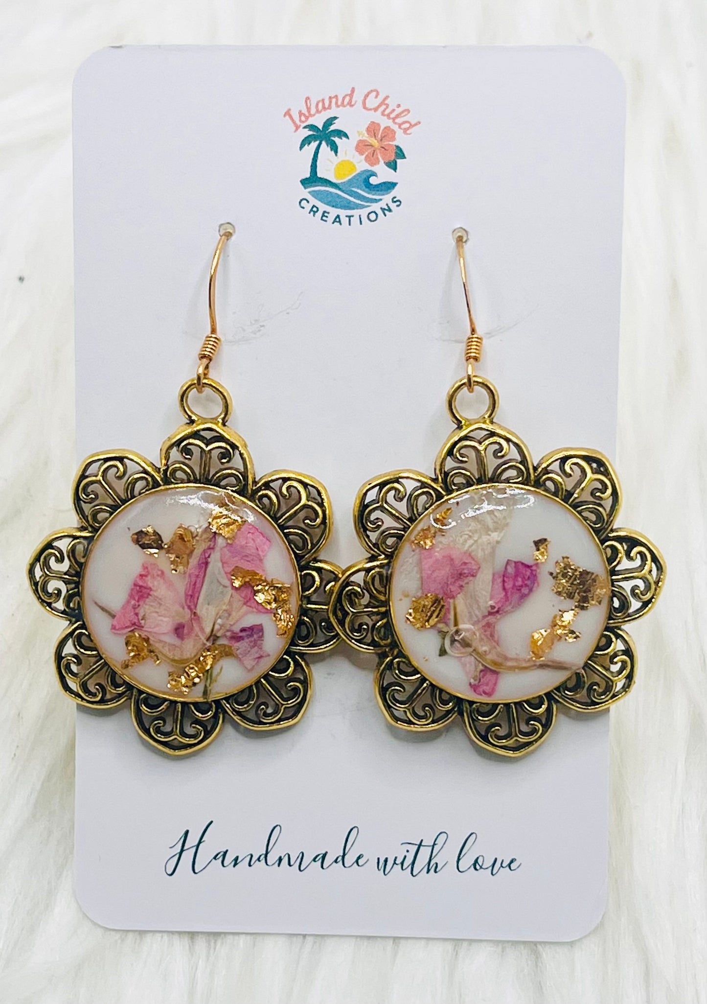 FLOWERS IN FLOWERS DANGLES