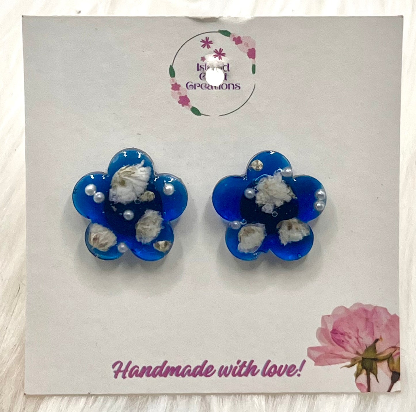 FLORAL PEARL STUDS