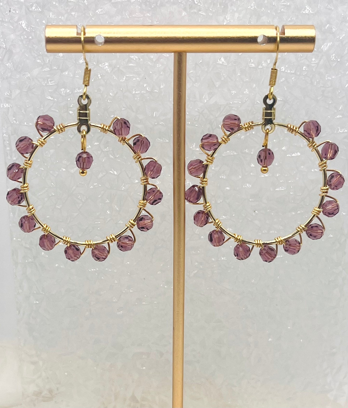 PRECIOSA CRYSTAL CIRCLE DANGLES