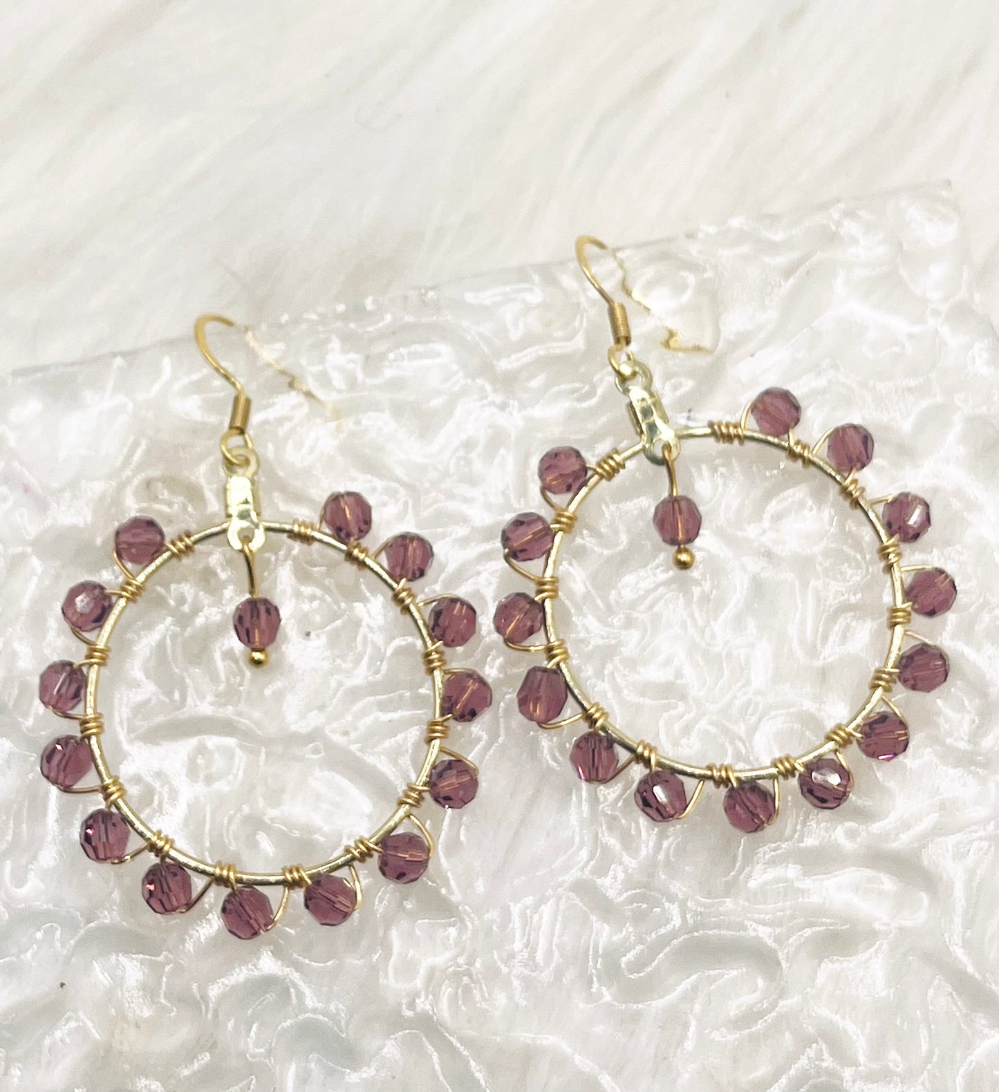 PRECIOSA CRYSTAL CIRCLE DANGLES