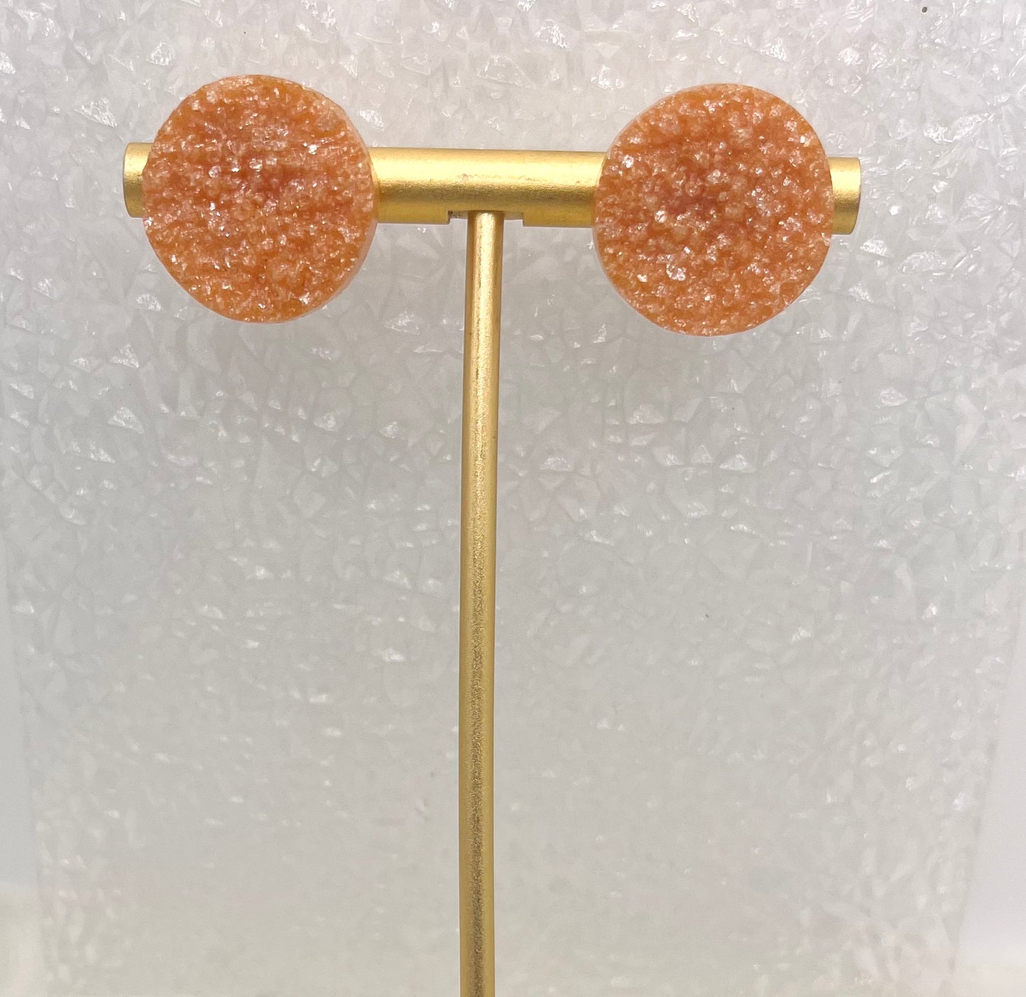PEACH DRUZY STYLE STUDS