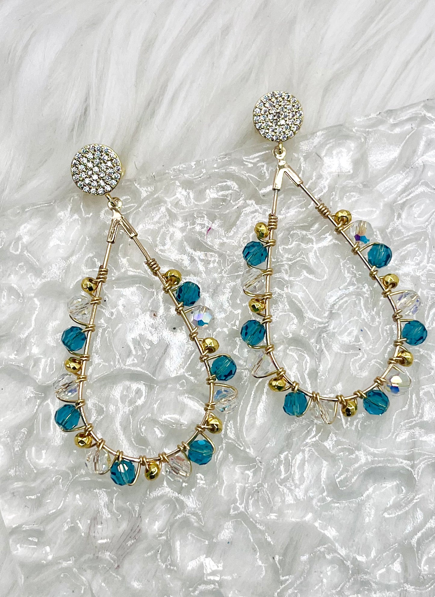 PRECIOSA CRYSTAL BEADED DANGLES